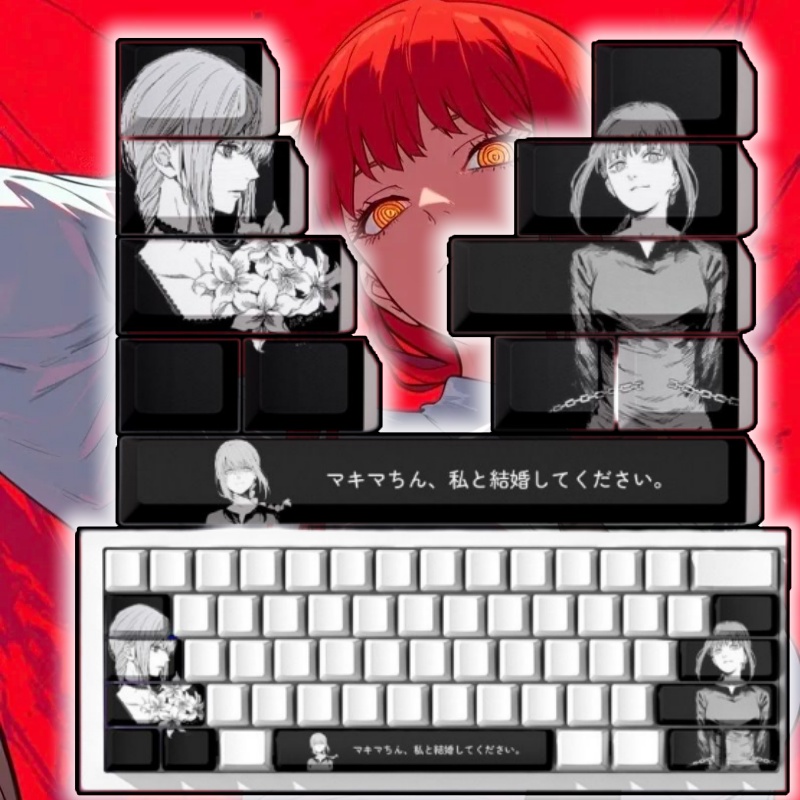 Jjk Gaming Accessories - Chainsaw Man Makima Thema Anime Keycaps
