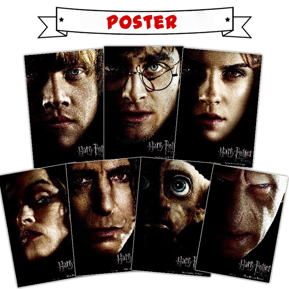 Gaming Accessories Room - Echte Harry Potter posters met Hogwarts-thema,