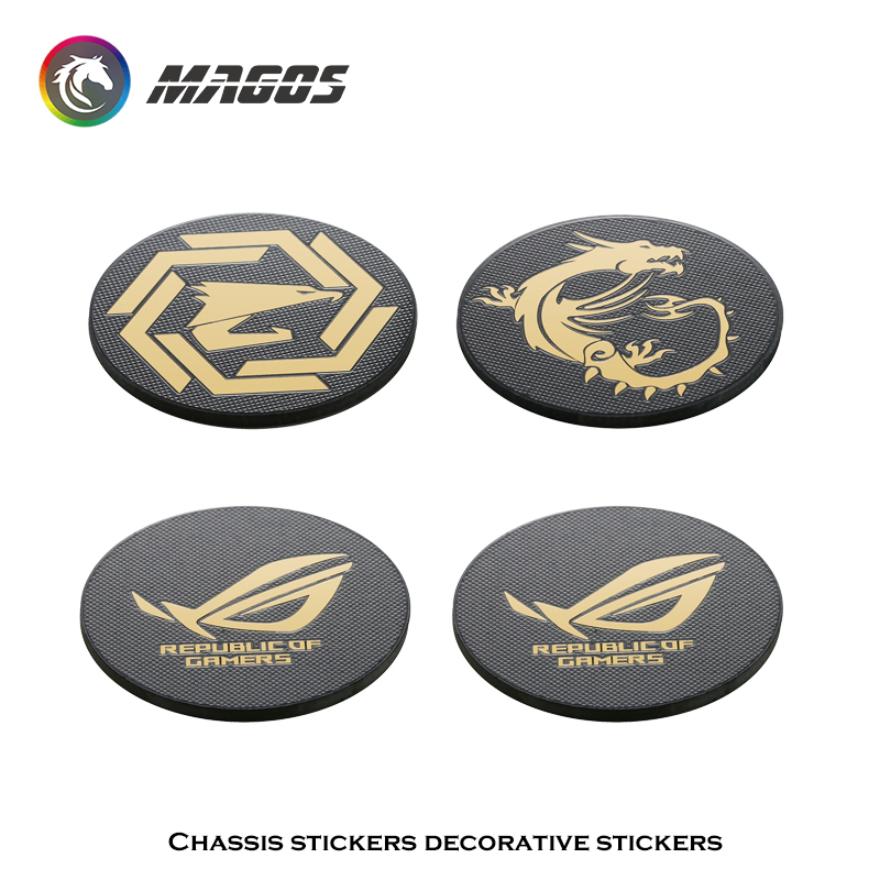 Gaming Accessories Room - Computerkast Fan Metalen Sticker ROG MSI