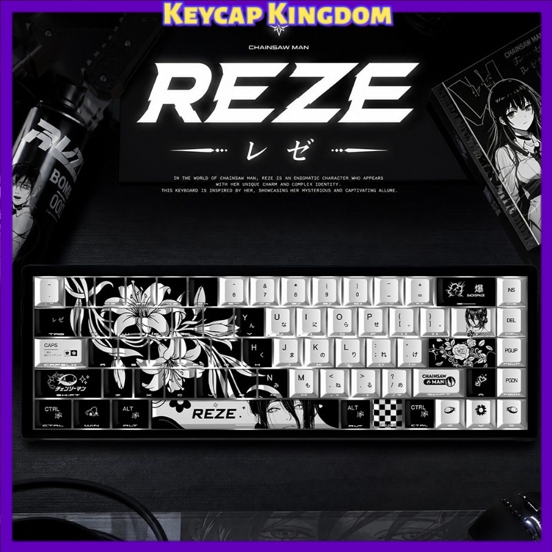 Jjk Gaming Accessories - NIEUWE Reze 5.0 Anime Keycaps Chainsaw