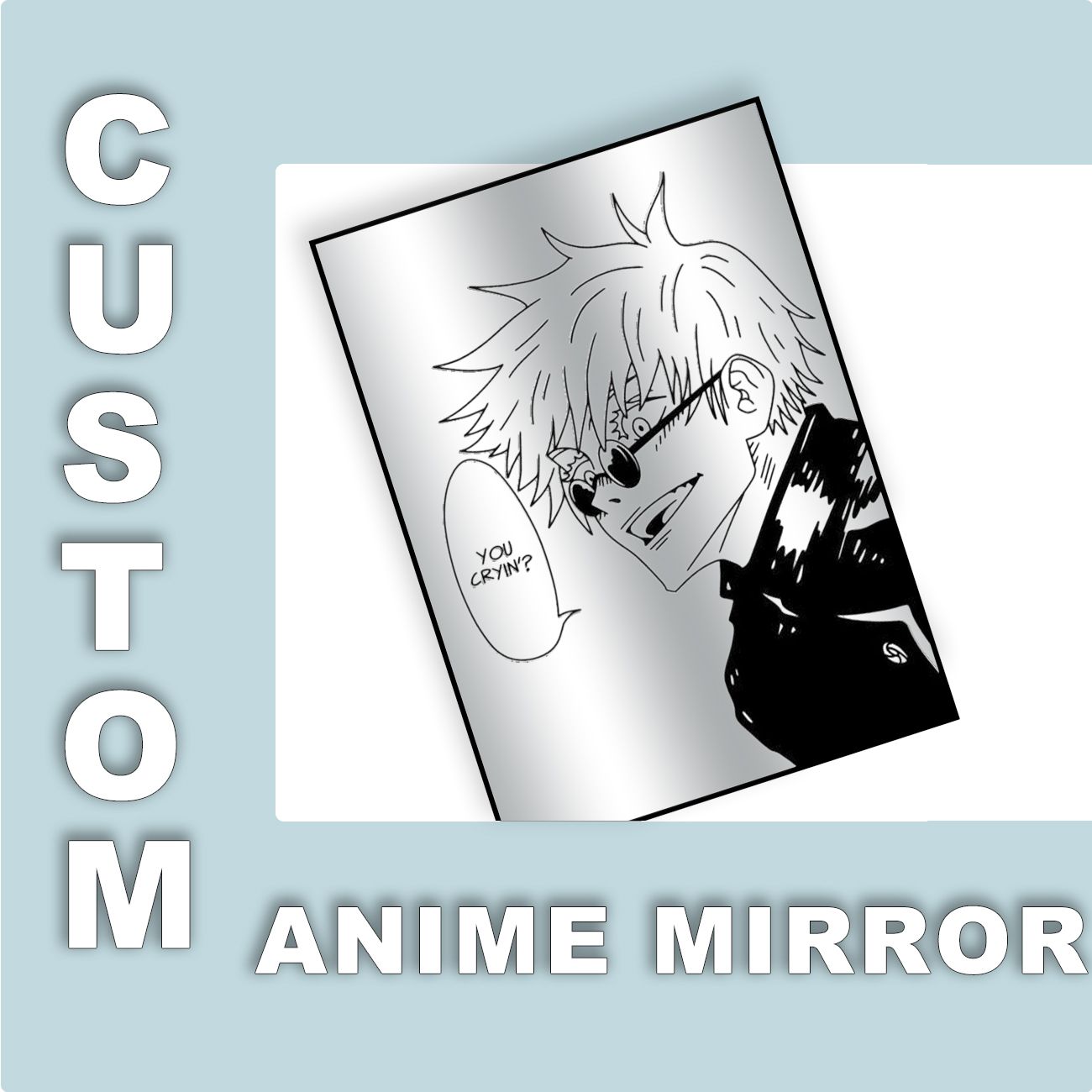 Op maat gemaakte anime spiegel - Gaming Accessories Room recensie en prijs